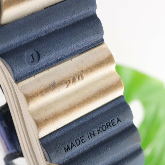 STIU Women's Sandal Size 7 Strappy Blue Elastic Glitter Platform casual Comfy - Picture 10 of 12